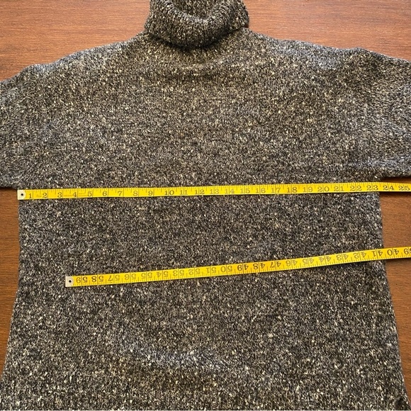 15. Vintage Express Tricot Chunky Wool Turtleneck Tunic 90s Sweater Size Large - Picture 12 of 15
